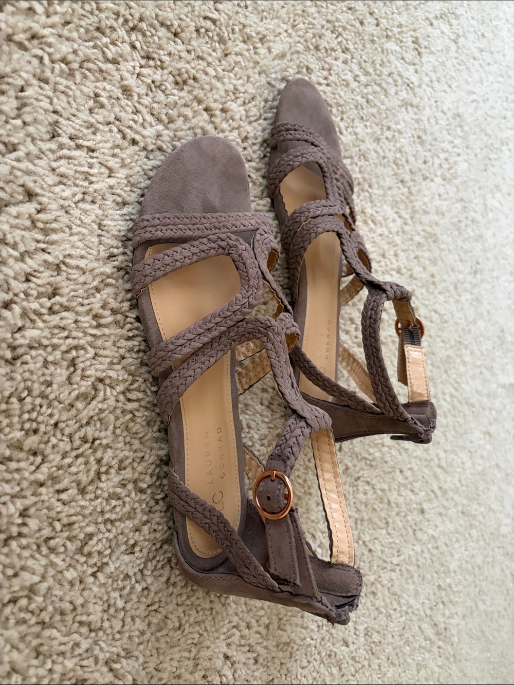 Lauren Conrad Braided Cutout Sandal - Women’s Size 8 - Picture 2 of 5